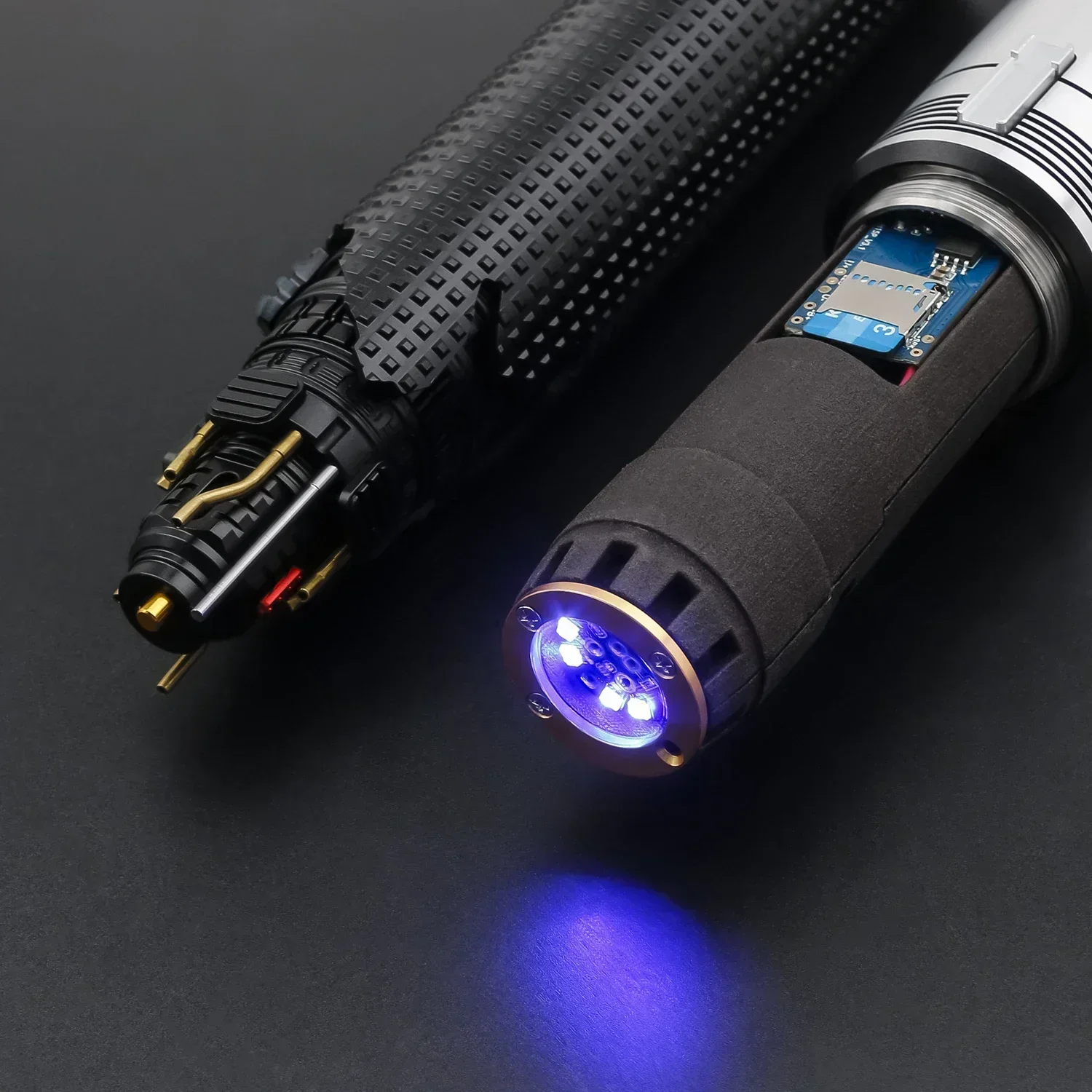 TXQSABER Jedi Cal Kestis Replica Lightsaber Metal Hilt Heavy Dueling Proffie 2.2 Light Sword SNV4 Neo Pixel Laser Cosplay Gift