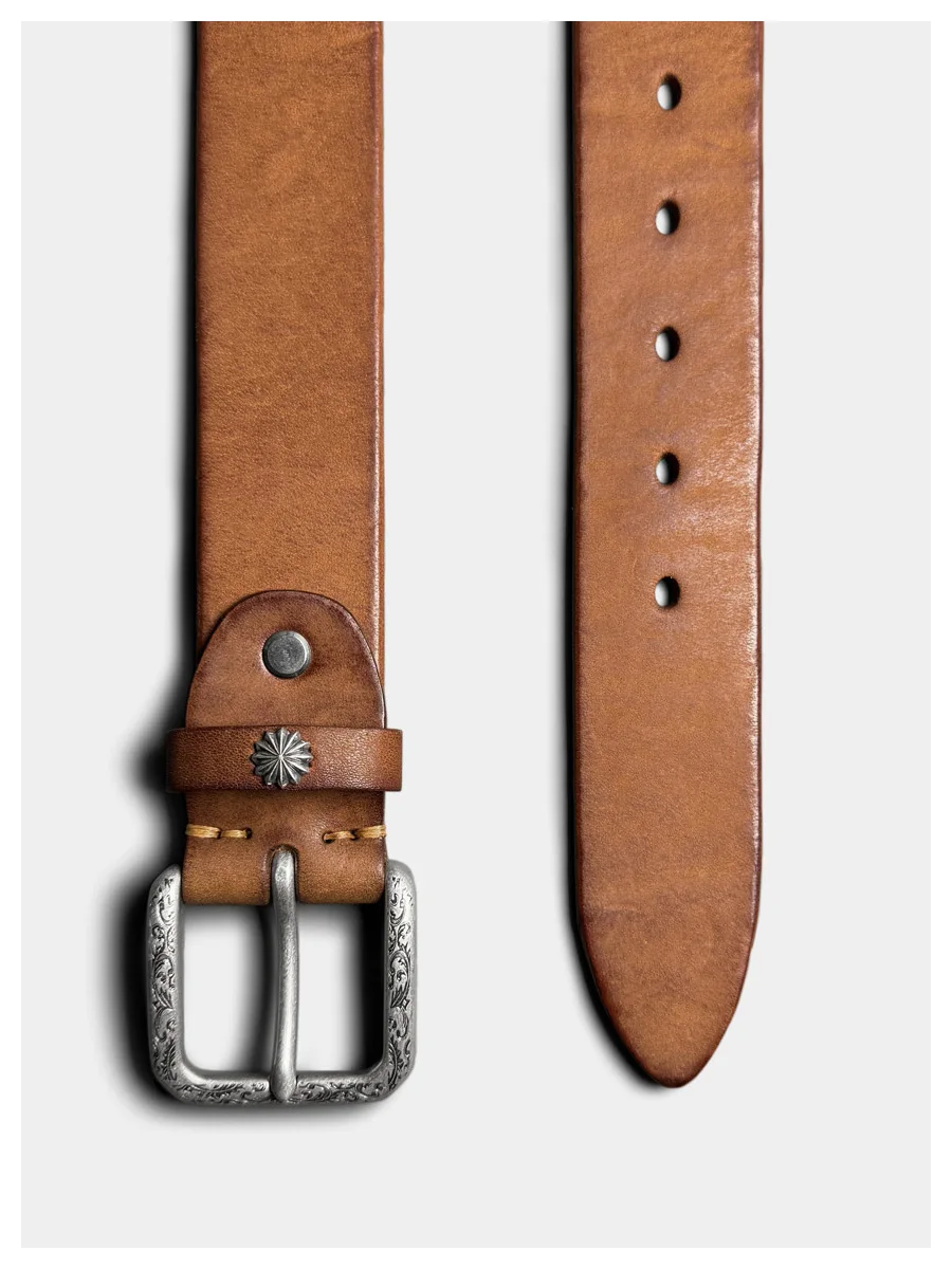 ceinture-decontractee-pour-homme-en-cuir-veritable-tanne-vegetal-style-americain-avec-boucle-en-cuivre-plaque-argent-faite-a-la-main-ideale-pour-jeans