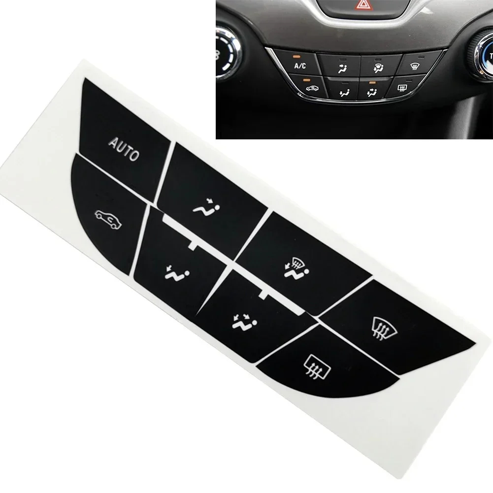 Push Button Decal Repair Sticker Kit Easy Installation Parts Replacement Spare A/C Control Long Lasting Brand New