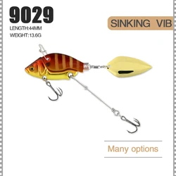 1Pcs Sinking Metal VIB Vibration Bait Spinner Spoon Fishing Lures 13.6g 4.4cm Jigs Trout Winter Fishing Hard Baits Tackle Pesca