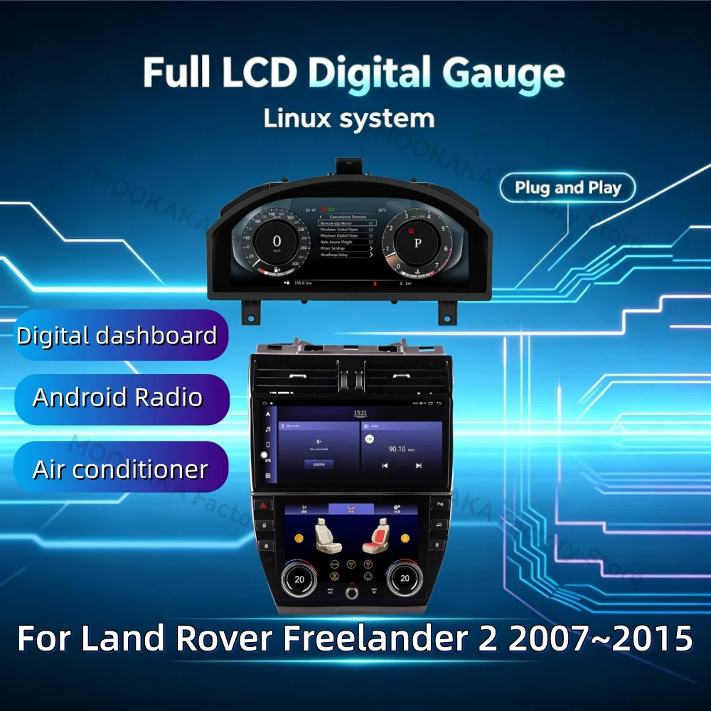 Car Stereo Air conditioner For Land Rover Freelander 2 2007~2015 LCD Speed Meter Instrument Digital Cluster Dashboard Panel