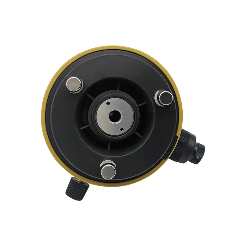 Adaptador giratorio amarillo de montaje de 5/8 "x11 para prismas, topografía GPS con ciruela óptica