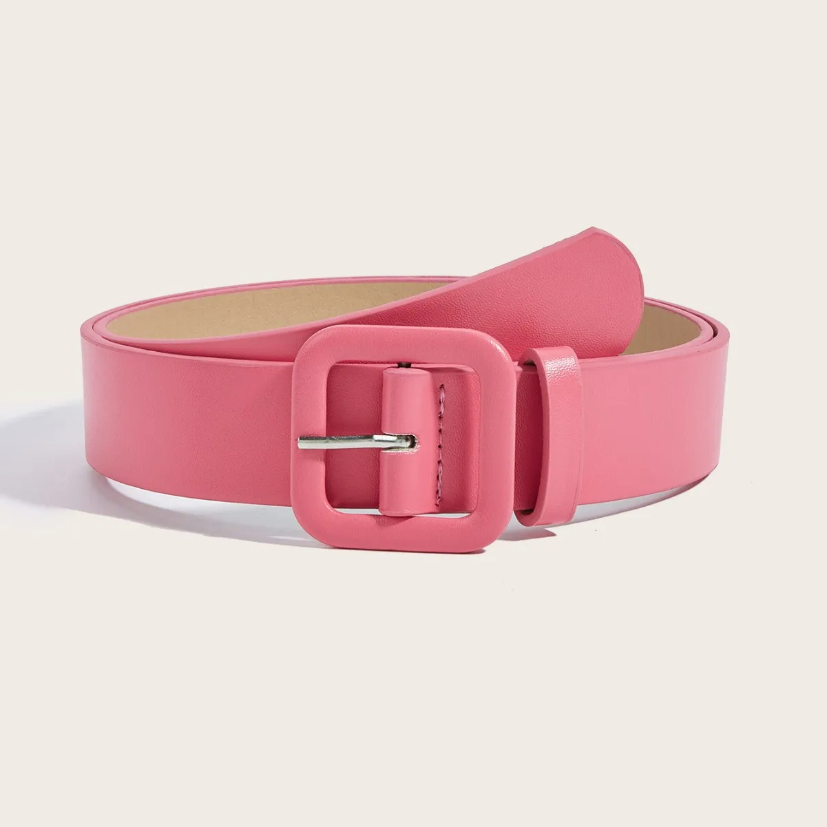 

2024, новый брендовый черный, розовый женский широкий ремень из искусственной кожи, модный простой ремень для женского платья, роскошный дизайнерский ремень, женский ремень