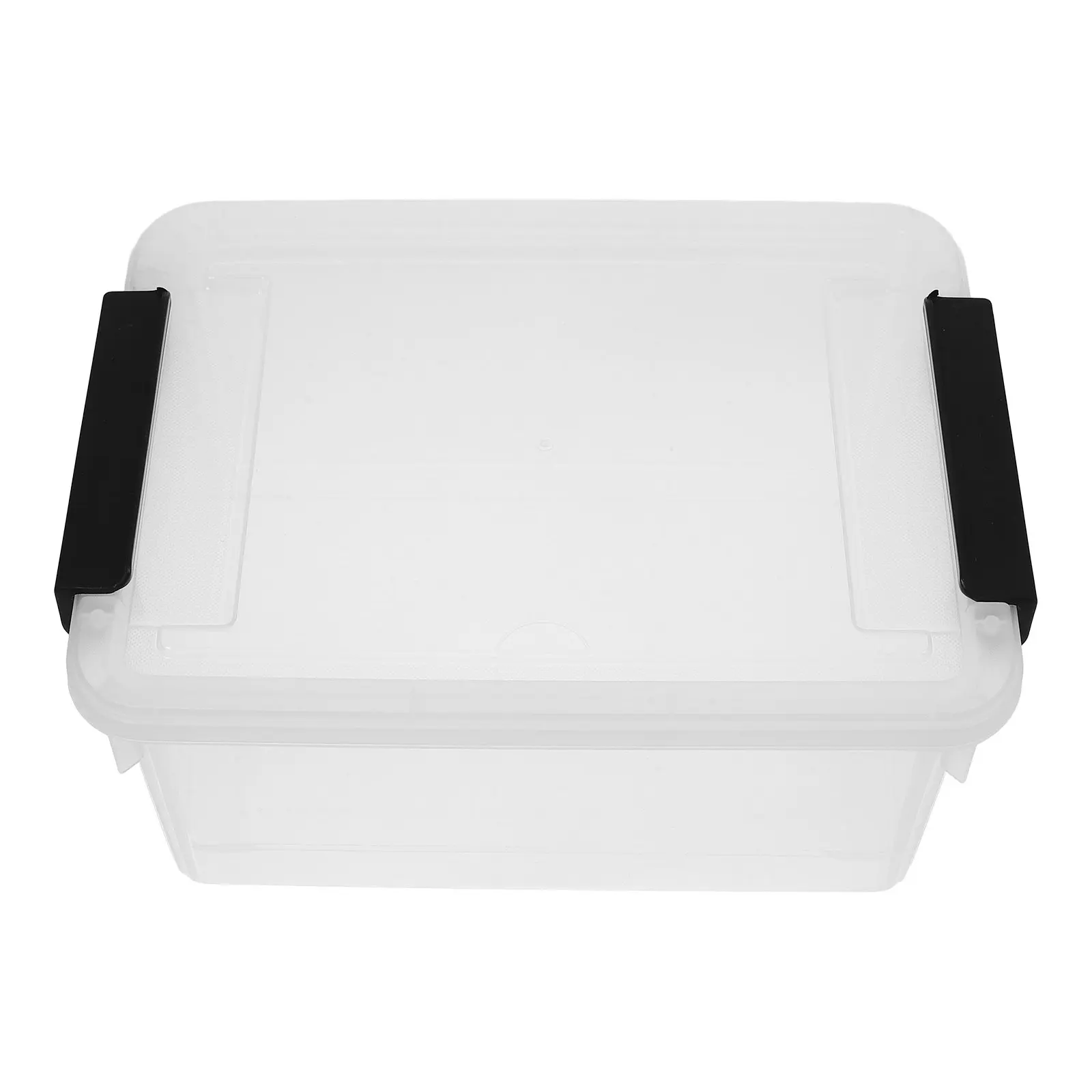 

Transparent File Storage Box Desktop Organizer Document Container Office File Folder Storage Organizer Plastic Box with Lid 7L