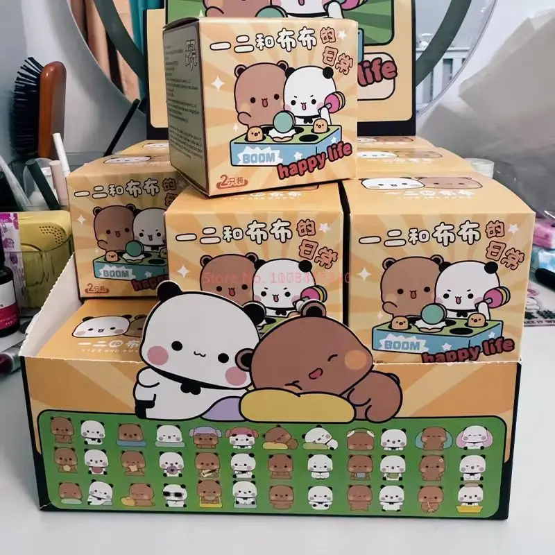 

New Original Panda Bubu And Yier Daily Life Series Blind Box Toys Cute Cartoon Panda Bear Doll Random Blind Box Children Gift