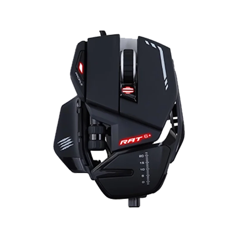 MADCATZ RAT6+ Esports Mouse RGB 11 Programming Keys With Counterweight Wired Mechanical Gaming Mouse Customise PC Accessories