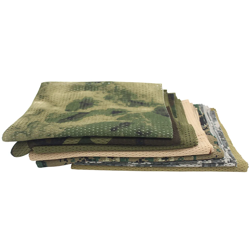 Hunting Mesh Breathable Scarf 165*48cm Tactical Bandana Special Operations Camouflage Face Towel Rifle Camouflage Net