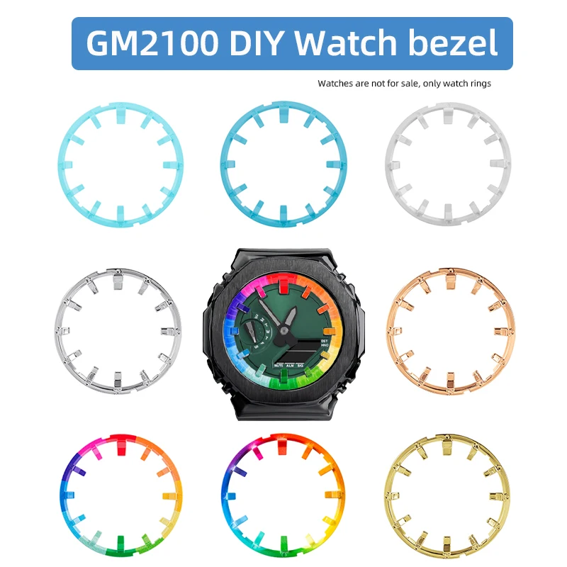 Casioak DIY Watch Scale Ring Index For Casio GM2100 GMAS2100 Hour Marker Dial Ring Refit Mod Modification Dial Watch Accessories