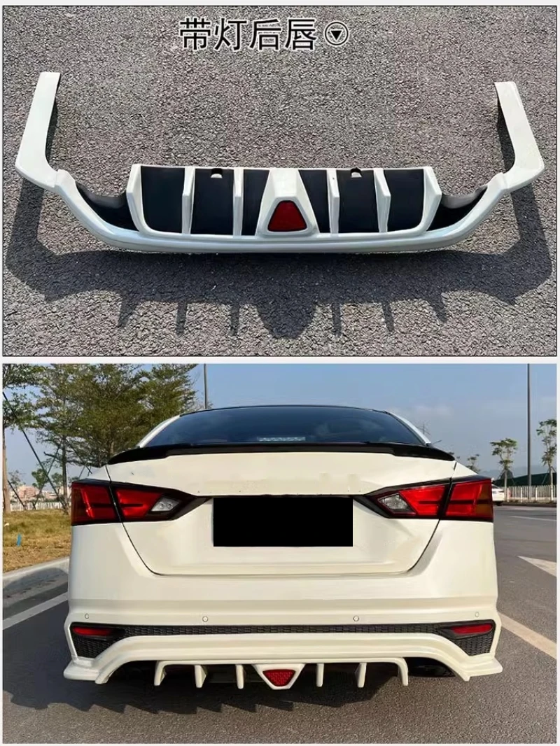 Unpainted Front Shovel Rear Lip Side Skirt for Nissan Teana Altima Versa Teana 19-21 Modified Spoiler Car Body Kit Accessories