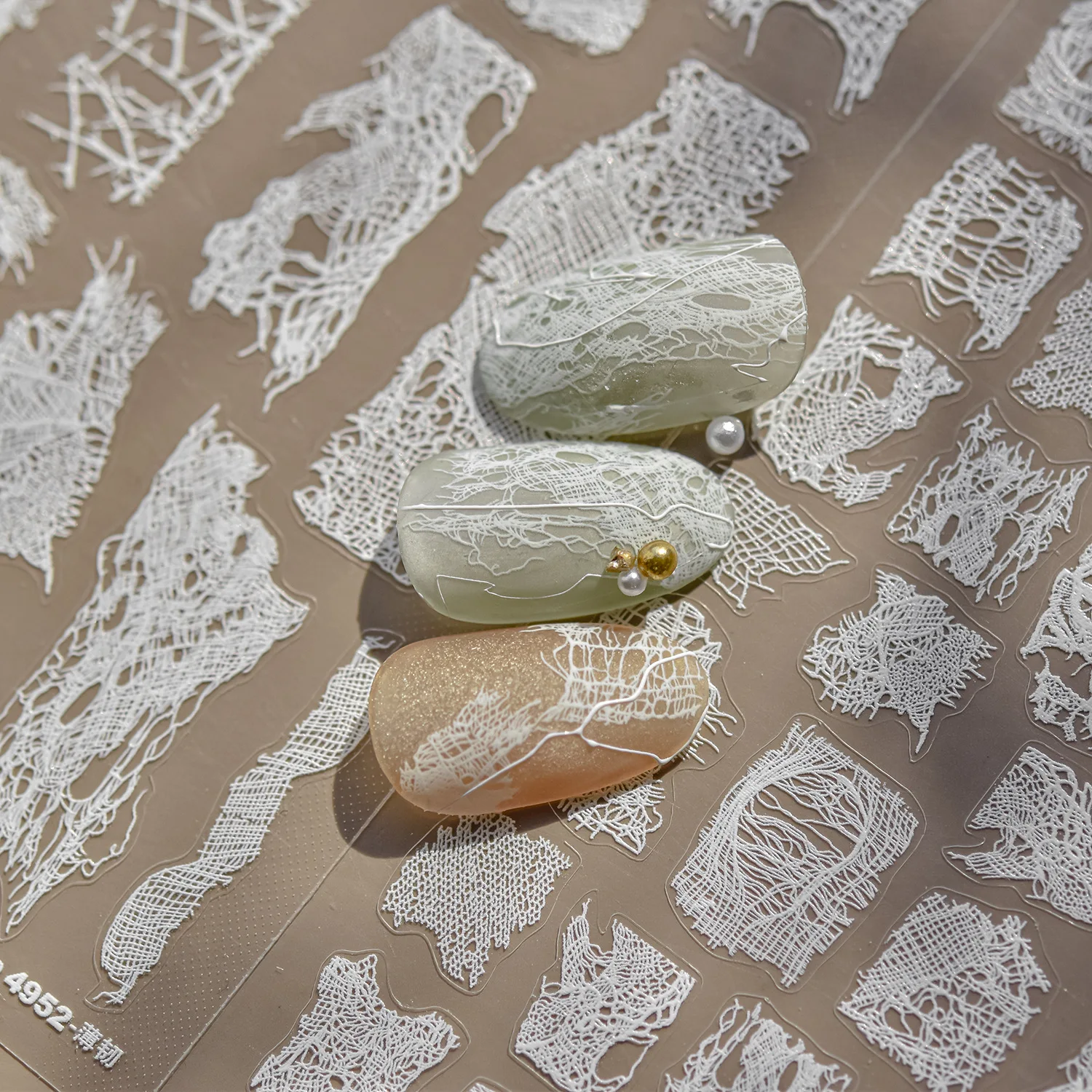 

Белые кружева 5D наклейки для дизайна ногтей японский балетный бант волнистая точка сетка украшение для ногтей наклейка мягкие самоклеящиеся аксессуары DIY