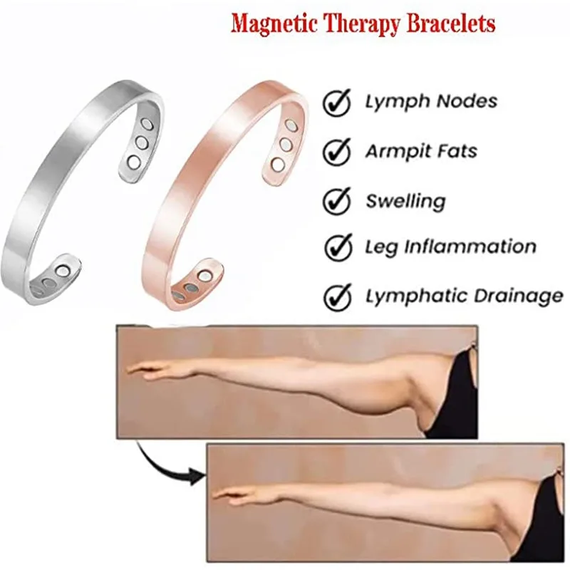 Magnetic Bangle Bracelet Personality Vintage Health Balance Energy Therapy Arthritis Pain Relief Adjustable Bracelet