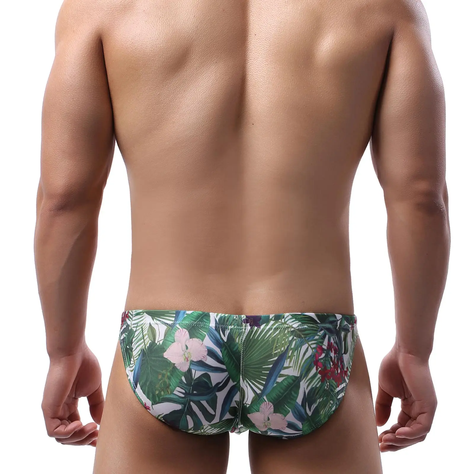 Bañador Sexy para hombre, traje de baño corto con bolsa de pene