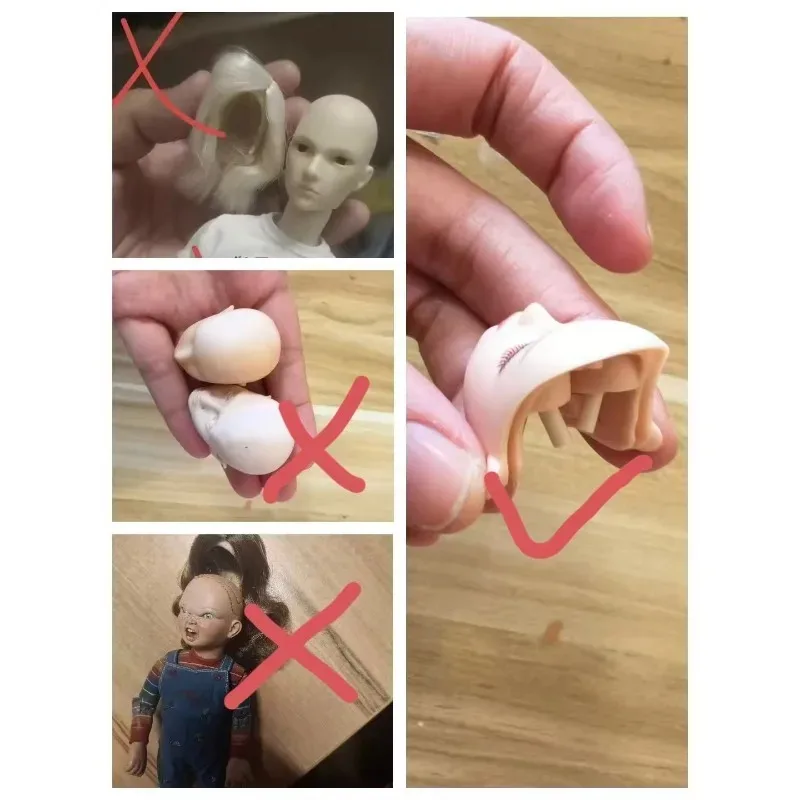1/6 Maßstab Weiblicher Soldatenkopf mit Haarperücke, Ersatzfrisur-Modell-Zubehör für 12-Zoll-Actionfiguren-Körper – Detail 5