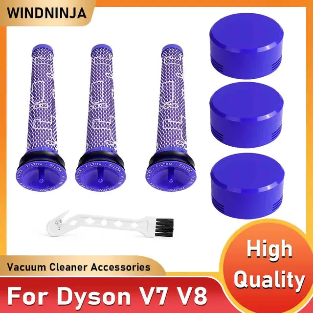 Pré-filtre et post-filtre de remplacement pour aspirateurs sans fil Dyson V7 V8, pré-filtre + Kit de post-filtre HEPA, accessoires 1