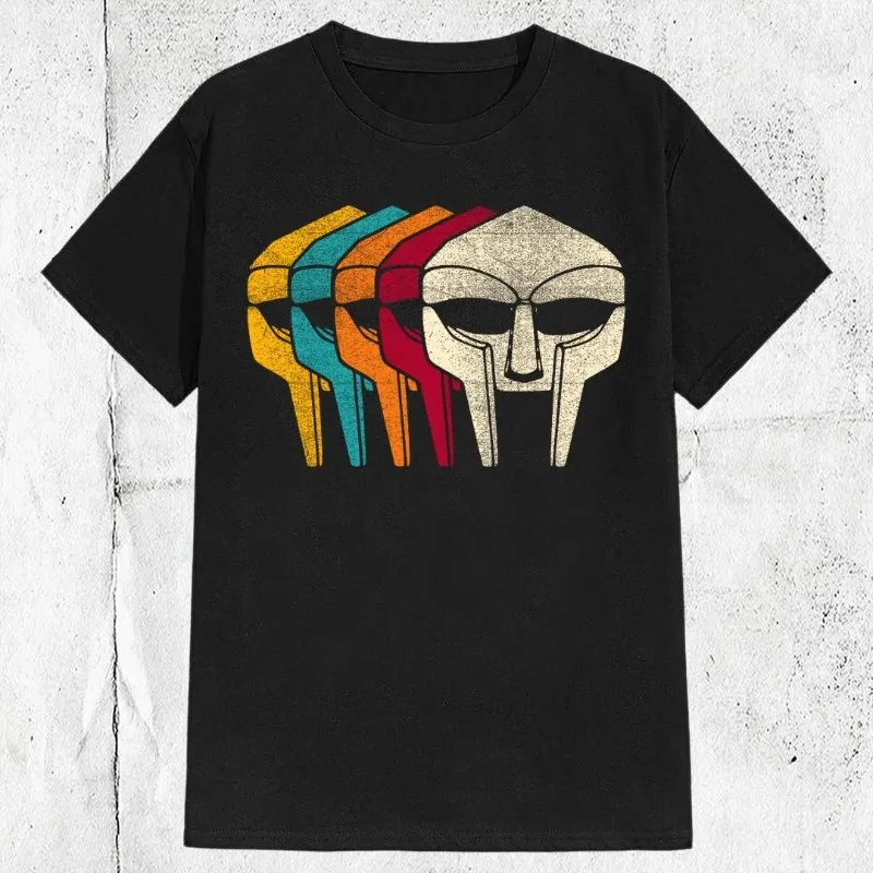 Retro Mask Retro Style T-shirt Summer New Trendy Y2K Casual Fashion T-shirt