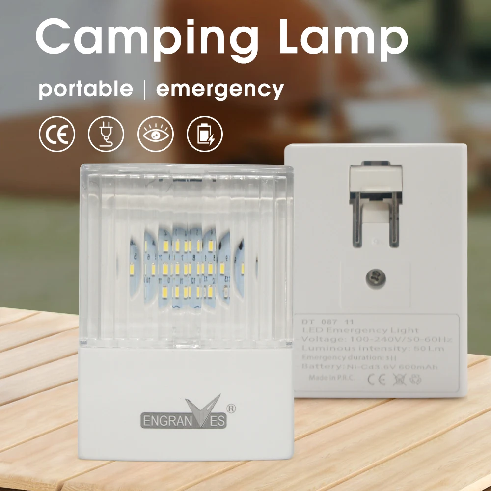 

Mini LED Emergency Evacuation Light Rechargeable LED Fire Fighting Lights Portable Camping Lamp Tent Light for Power Outage