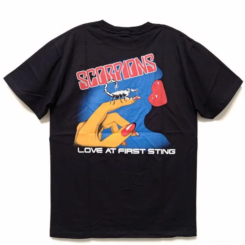 [Bestseller] Scorpions Love At First Sting Hard Rock Short-sleeved T-shirt