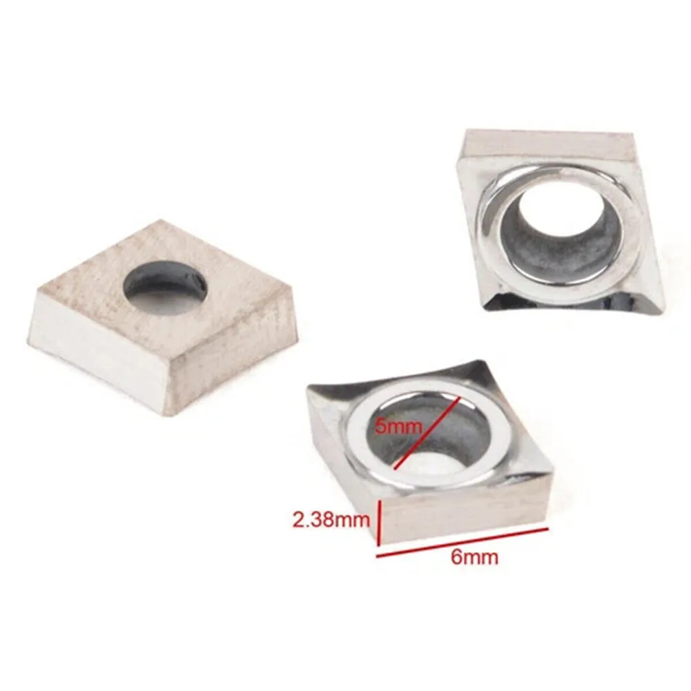 10 unids/set CCGT 060204 -AK N01 CCGT21.51 AK insertos de carburo para piezas de herramientas metalúrgicas de aluminio CCGT06