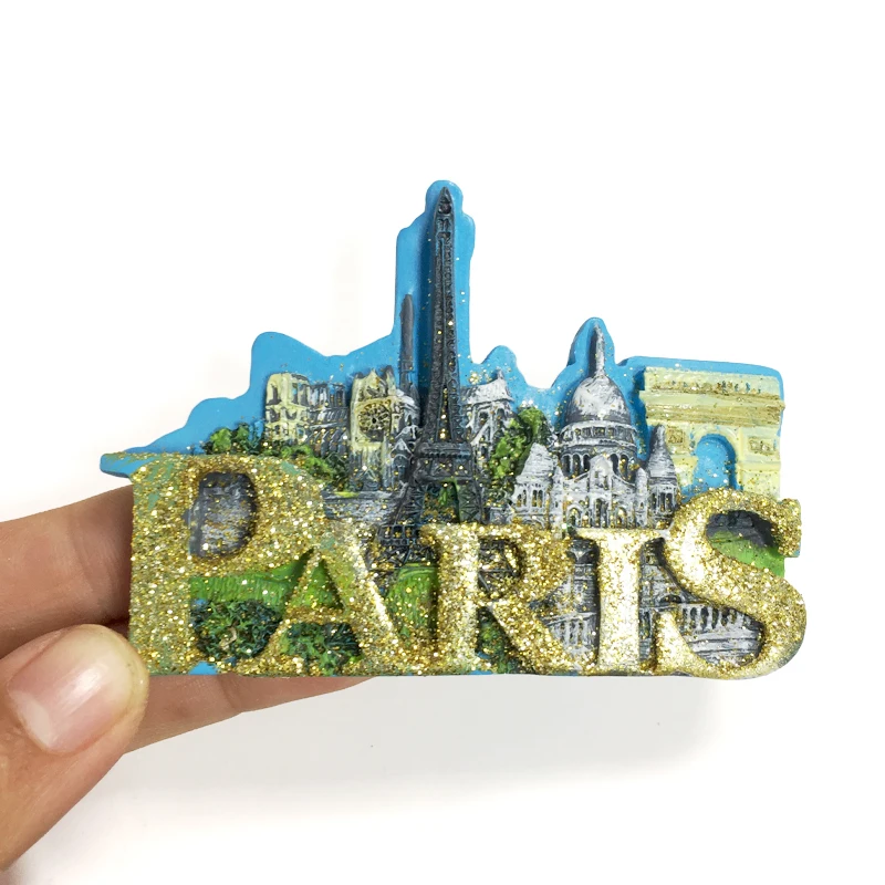 

‌Paris Eiffel Tower Resin Fridge Magnet High-Quality Travel Souvenir‌