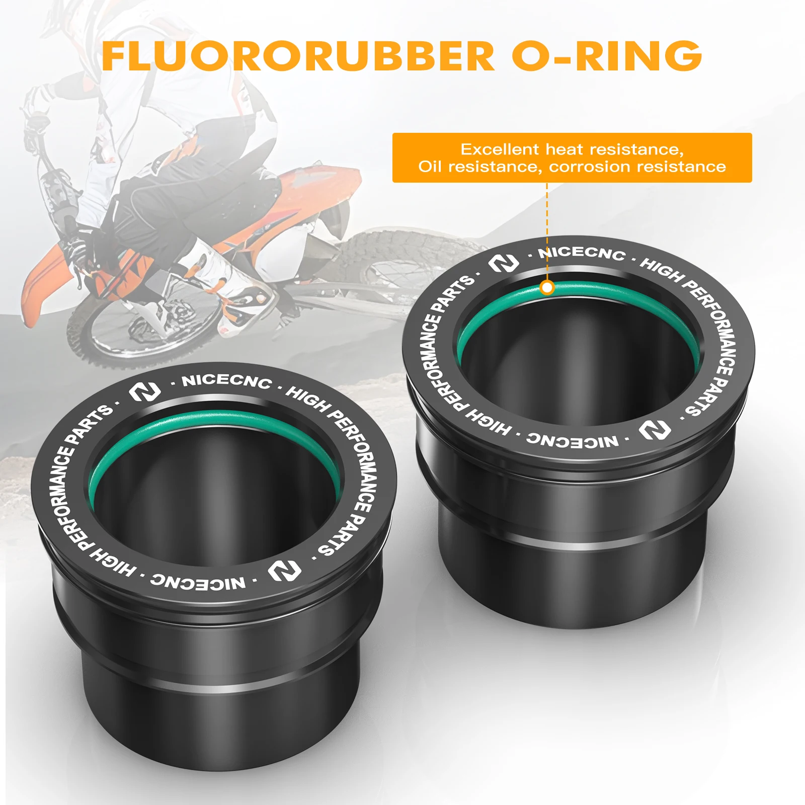 NICECNC Per KTM EXC 300 2003-2015 Distanziali Ruota Anteriore Collari Mozzo EXC-F 350 XCF-W 450 XCW 500 03-15 SX125 SXF 450 XC-F 2003-2014