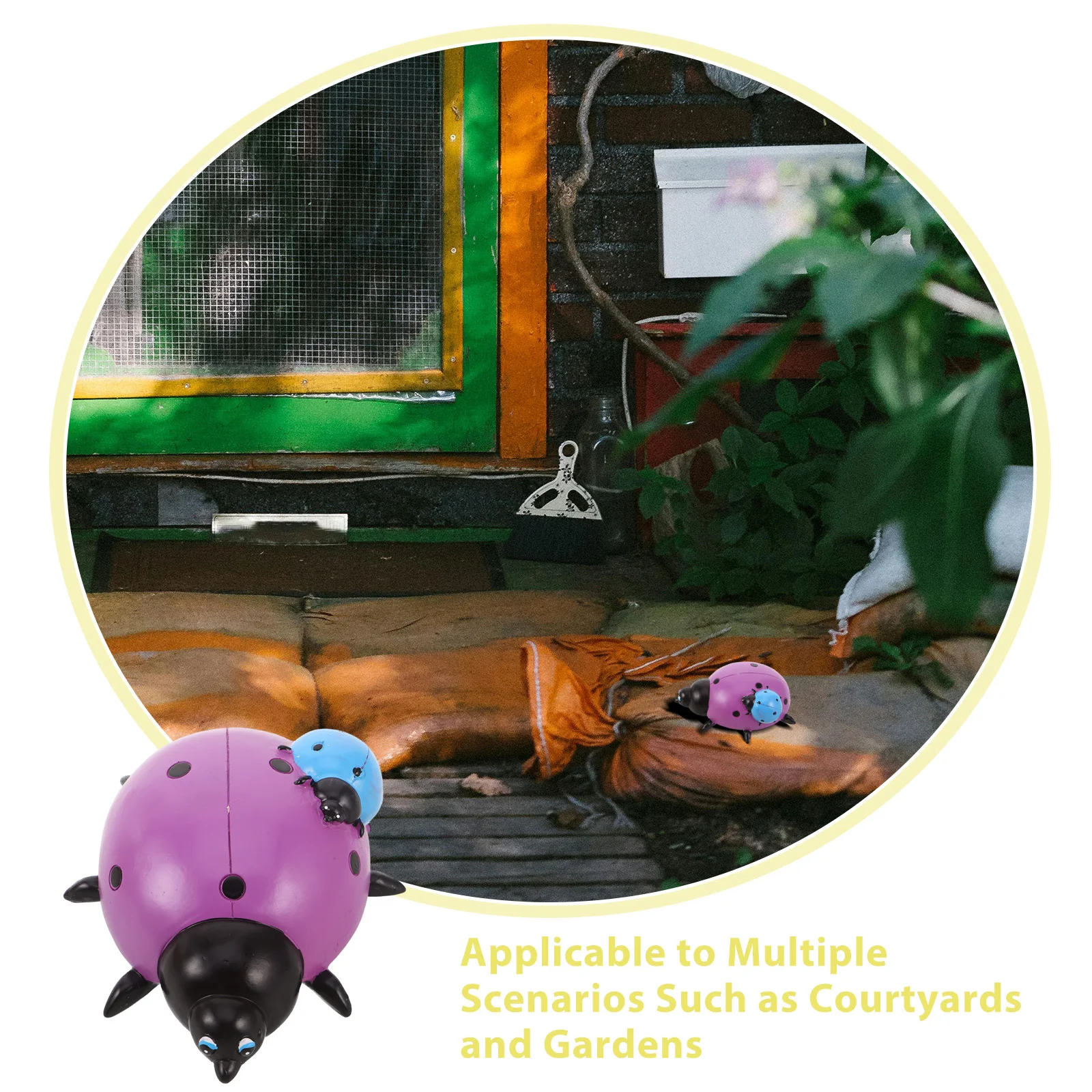 مانعة لتسرب الماء في الهواء الطلق الراتنج الخنفساء مفتاح مخفي حديقة ساحة مخفي مفتاح صندوق تخزين حامل آمن الزخرفية الخنفساء حديقة الديكور #5