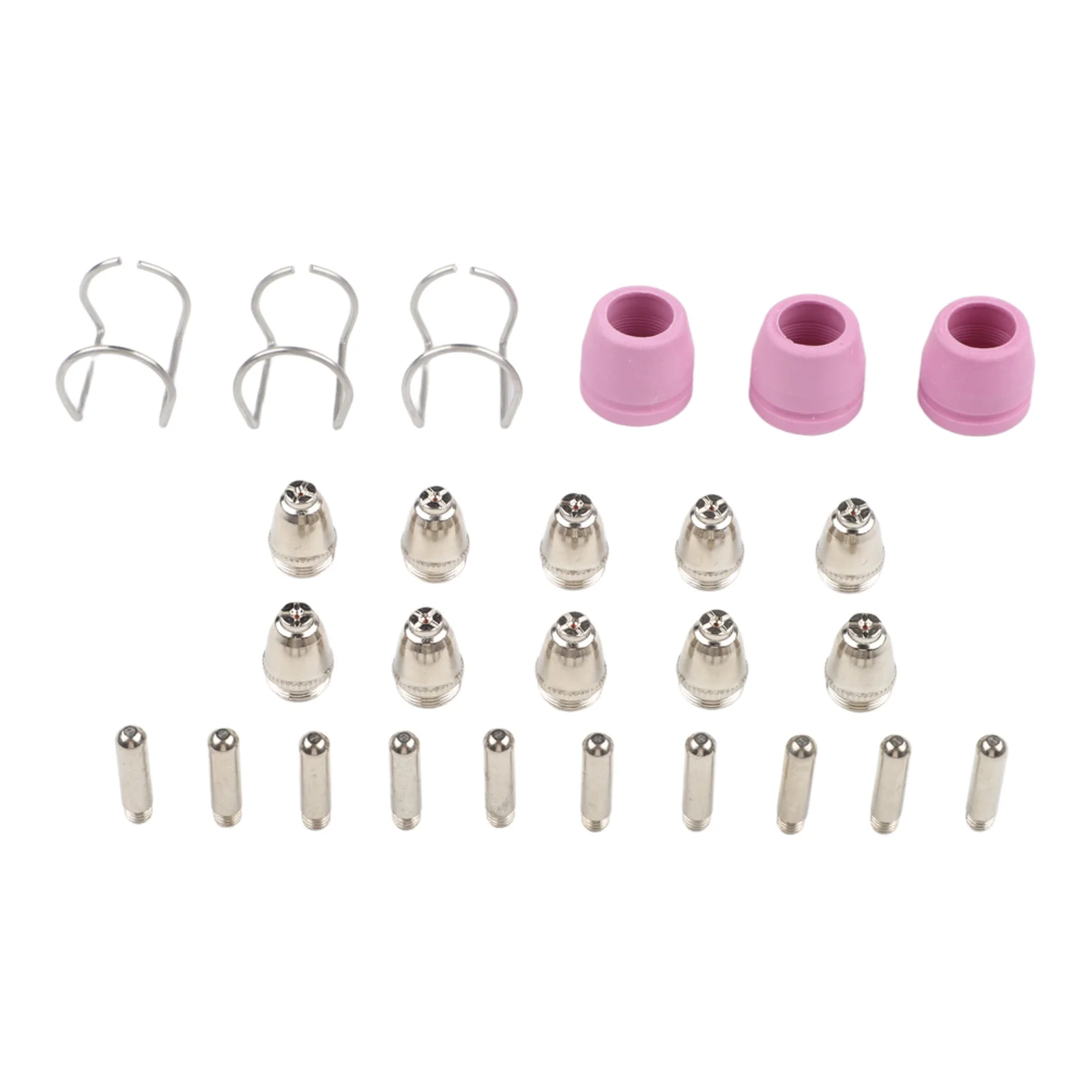 26PCS For Plasma Cutter Consumables Kit For AG60 SG55 CUT55 For Torch Tips Nozzles Electrodes Shield Cups Metal Cutting