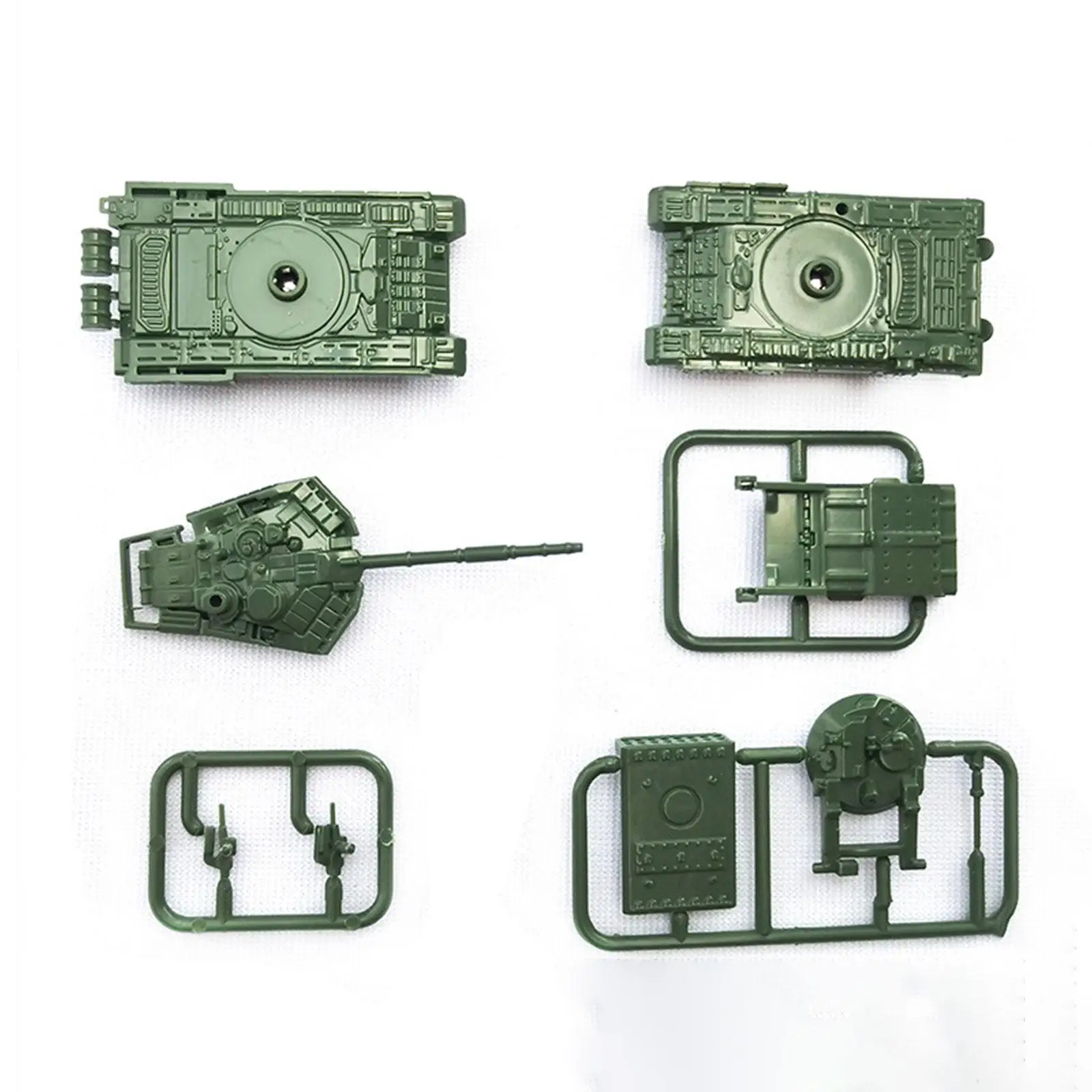 Educational 1/144 Tank Vehicle DIY Model Kit Plastic Multiple Rocket Launcher Miniature for Children and Adults