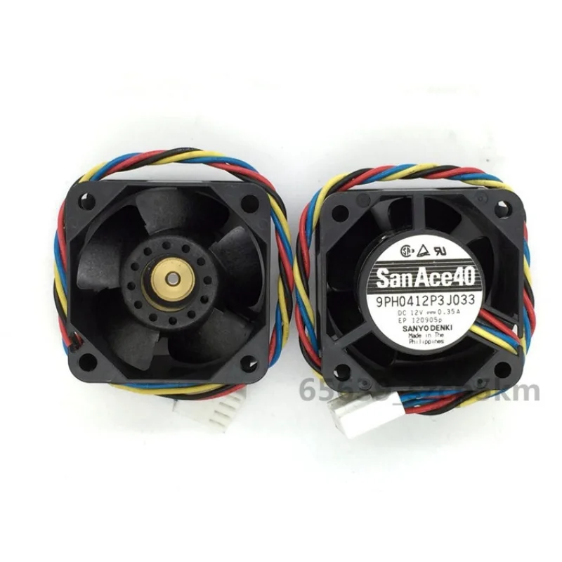 D 1PCS For Supermicro Sanyo Denki San Ace 40 9PH0412P3J033 | 40×40×28mm New 4-Pin 1U Server Axial Fan