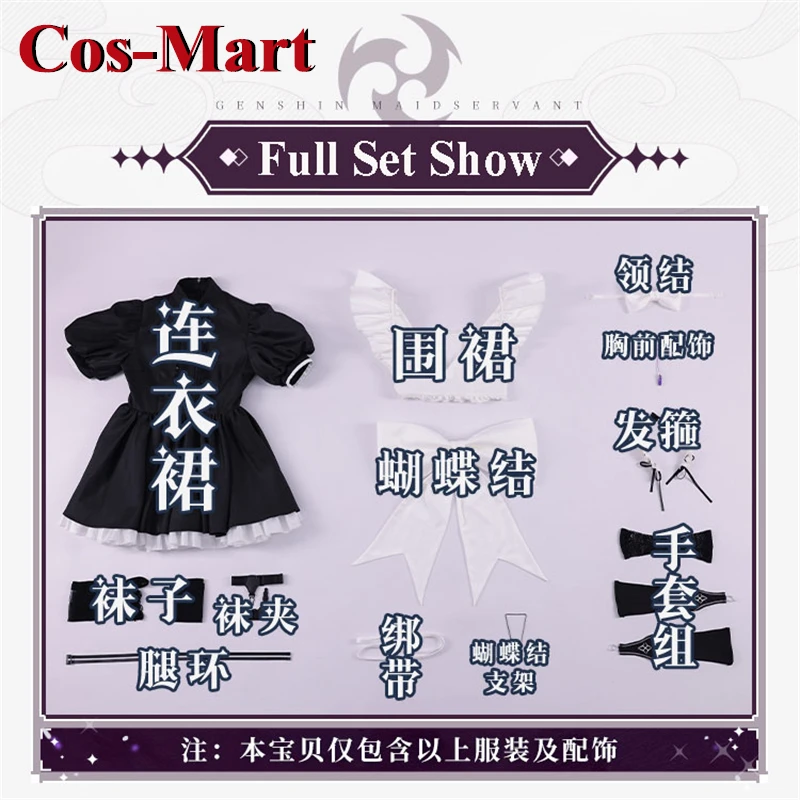 

Cos-Mart Hot Game Genshin Impact Scaramouche Cosplay Costume Sweet Lovely Maid Dress Party Role Play Clothing New