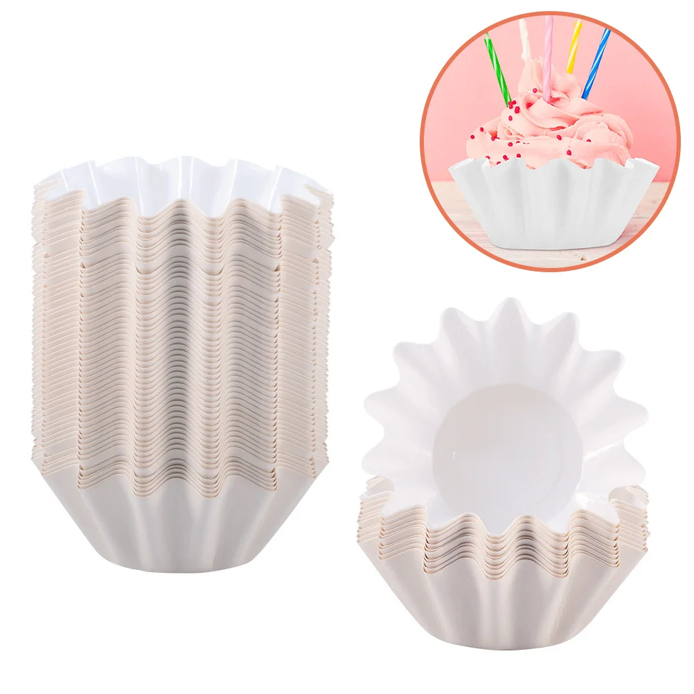 

100Pcs High Heat Resistant Paper Cupcake Liners Baking Cups Muffin Cases Party Bakery Baking Supply