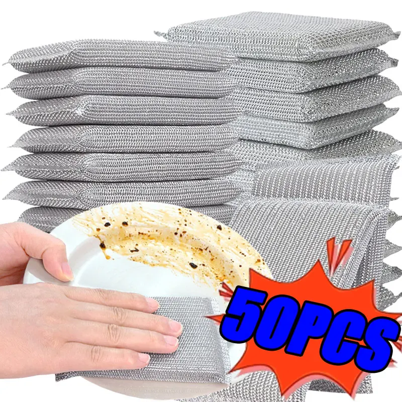 

1-50pcs, Kitchen Dishwashing Sponge, Does Not Hurt Pot Brush Pot Artifact, Household Scratch-free Cleaning Sponge Wipe