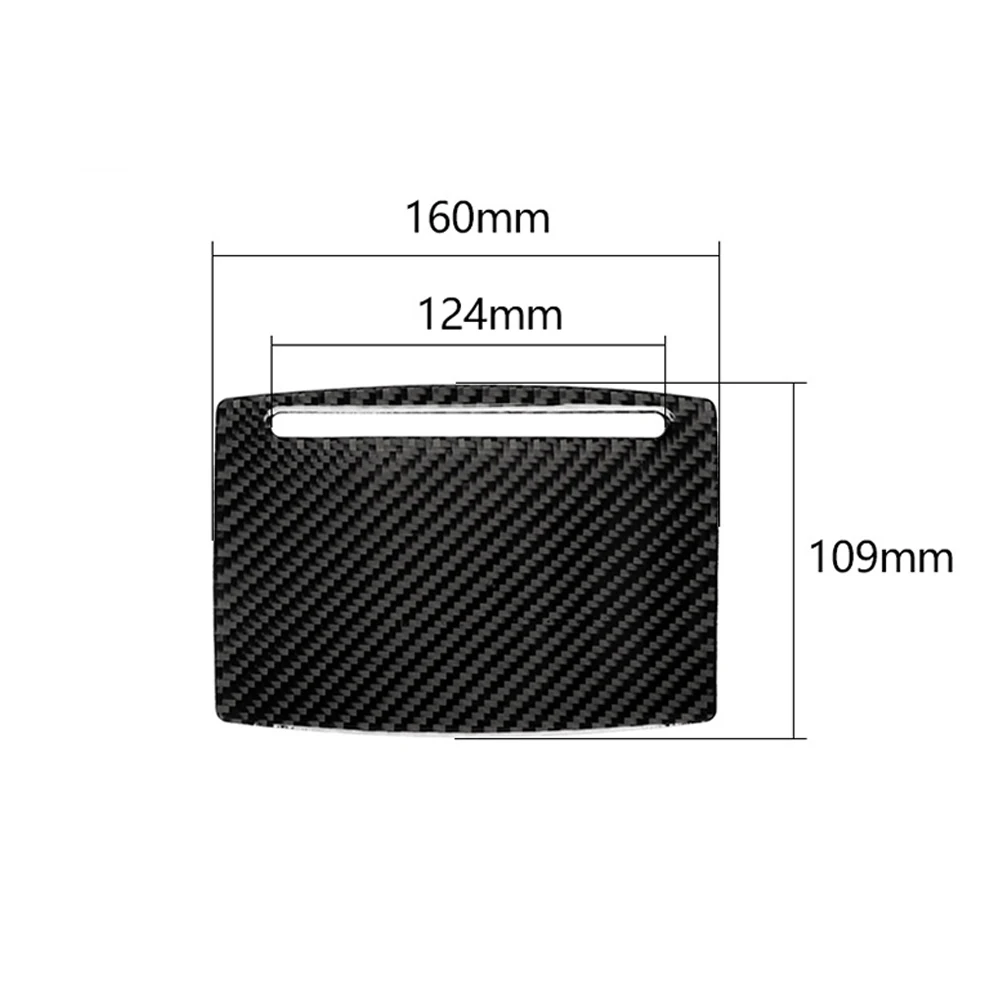 For Audi A6 C7 2012-2018 Auto Water Cup Cover Panel Decorative Carbon Fiber Sticker Anti Scratch Change Car Interior Accessories