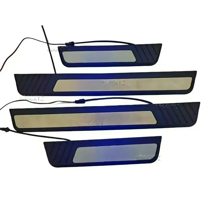 لهوندا CRV CR-V 2023 2024 4 قطعة الفولاذ المقاوم للصدأ عتبة باب السيارة لوحة بالية الحرس حامي غطاء الكسوة اكسسوارات السيارات