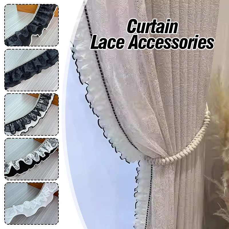 

Ruffled Lace Fabric Bundle | DIY Sewing Materials for Girls Dresses, Skirts, Hats | Doll Clothing & Home Decor Craft Supplies