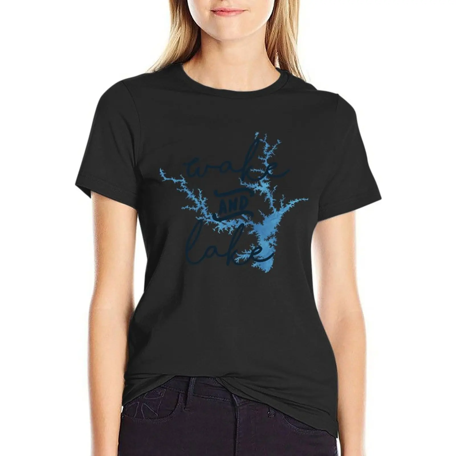 

Wake & Lake at Lake Hartwell T-Shirt funnys Aesthetic clothing new edition t shirts for Women