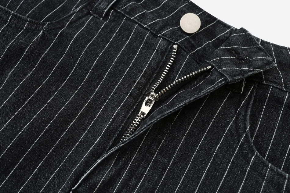 AS AW26 Black pinstripe denim skirt with stretch fashion woman clothes lady wear 12 Sfc920915a7b249a6a874acb725d62efbg