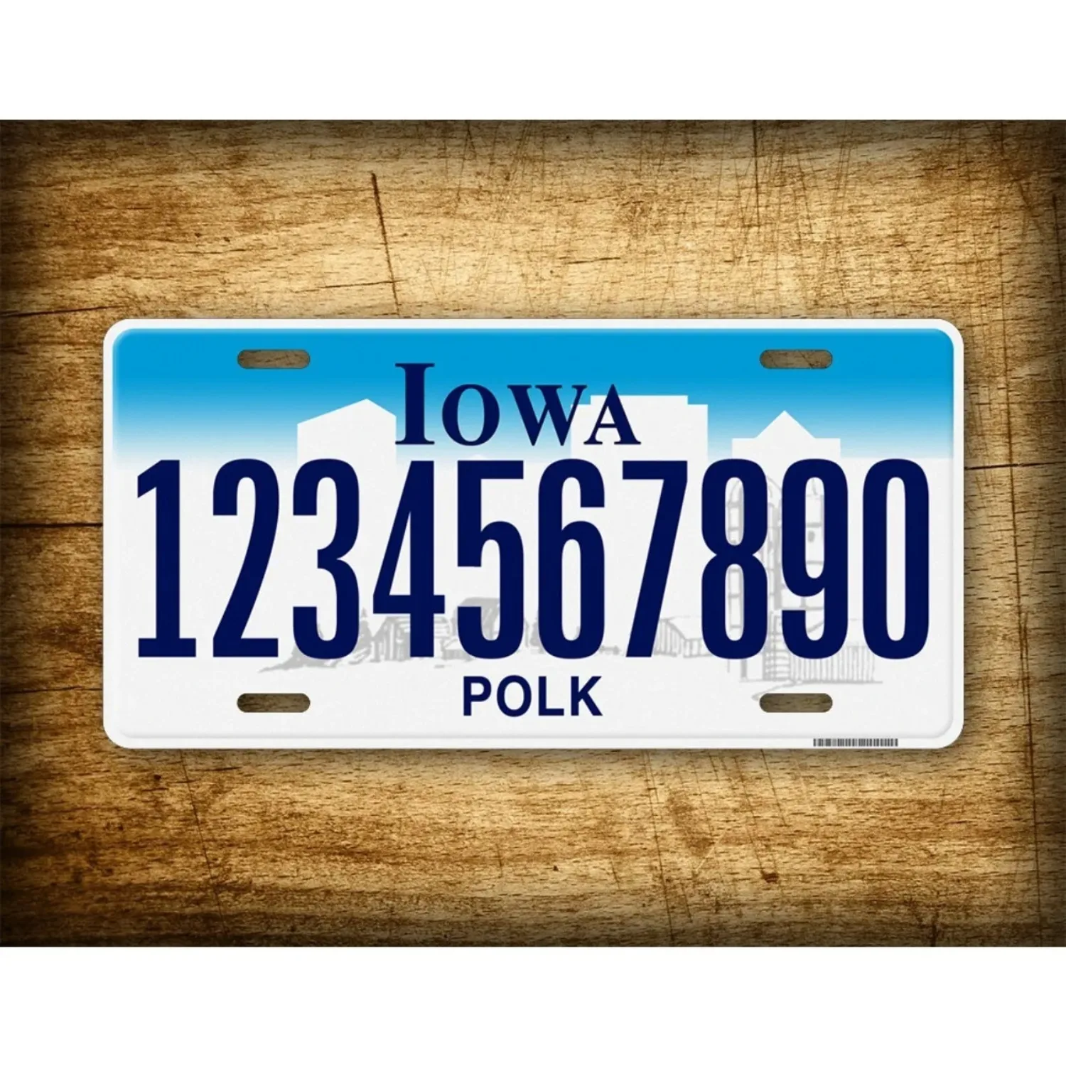 Personalized Iowa Vintage Metal Sign Decorative Wall Tag for Home Garage Man Cave Bar Decor