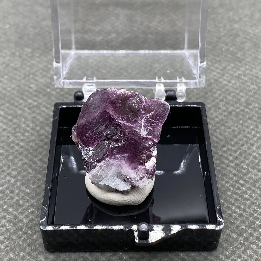 100% Natural Rose calcite Mineral Pendant Bead Mineral Specimen Healing Crystal Gem Collection +box size:35*35*35mm