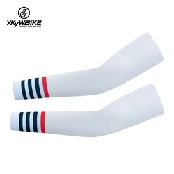 YKYWBIKE Sports Arm Compression Sleeve Warmer Summer Sunscreen UPF 50+ Basketball Cycling Running Arm Sleeves Sun UV Protection