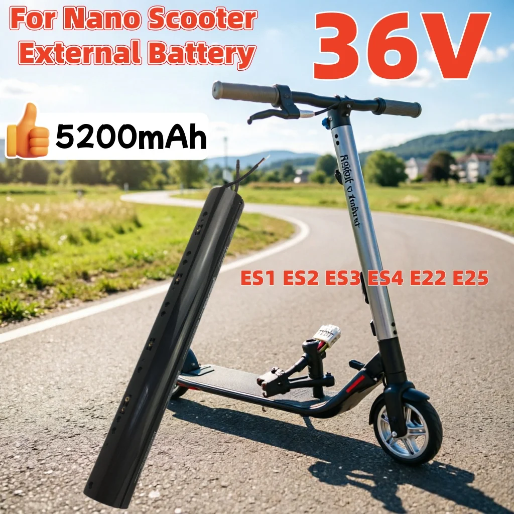 

36V Original for Nano scooter with built-in 5200mAH for Nanbo Battery , For Replacing Ninebot Segway ES1 ES2 ES4 Series Battery