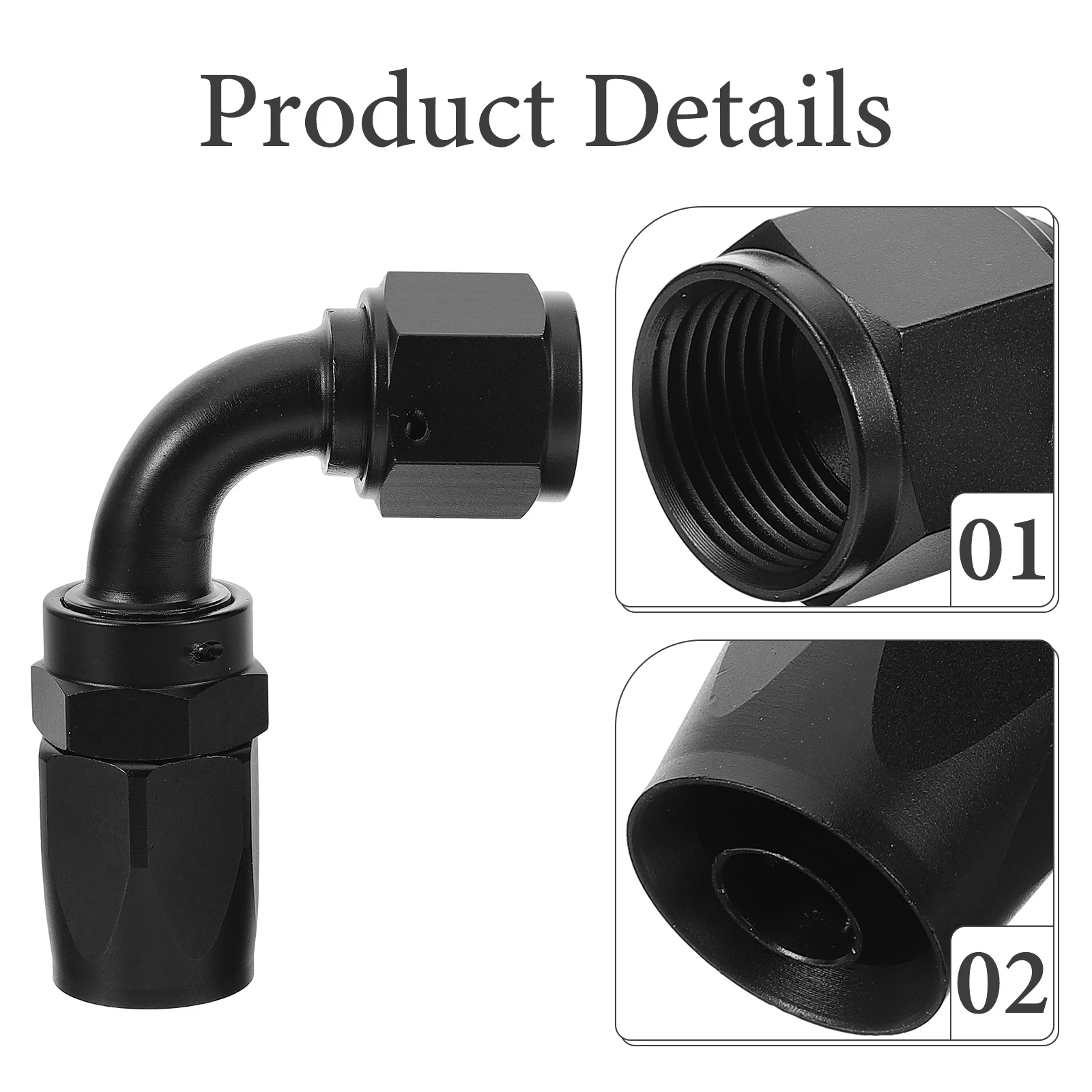

8an 90 Degree Detachable Oil Cooler Fitting -Free Quick Release Hose Connector Car Modification Bulkhead Fuel Line