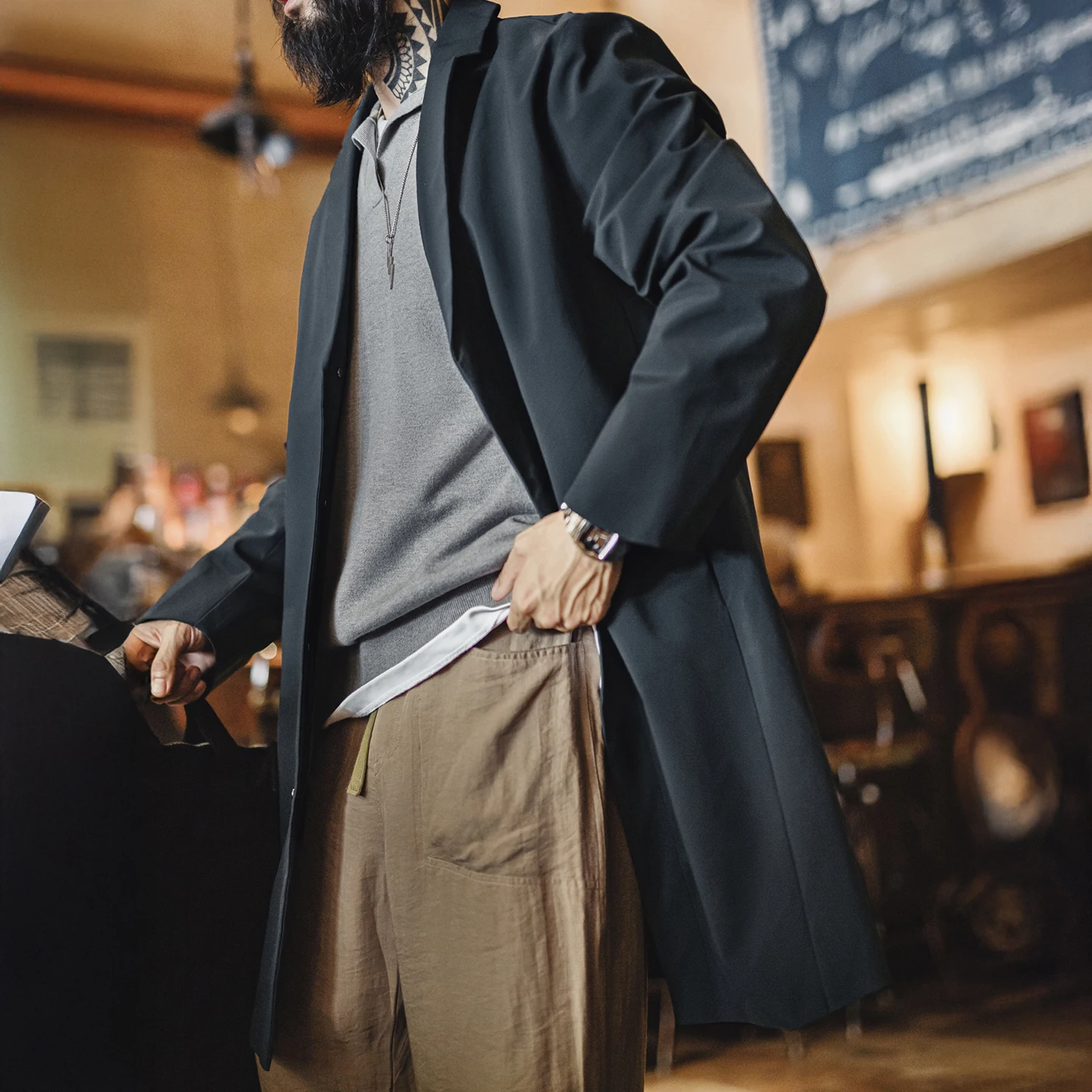 เสื้อโค้ทเทรนช์โค้ทผู้ชายสไตล์ - Vintage Windbreaker Nylon บทวิจารณ์และราคา