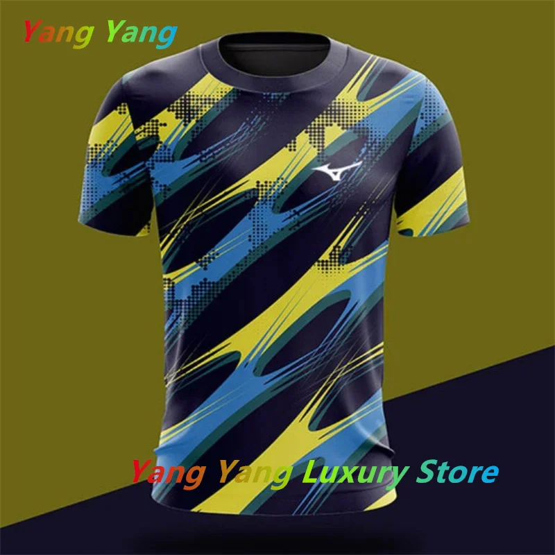 Men Unisex Quick Drying Badminton Tennis Series Popular Men's Women's Sport Comfortable Top Short Sleeved O-neck Men Clothing