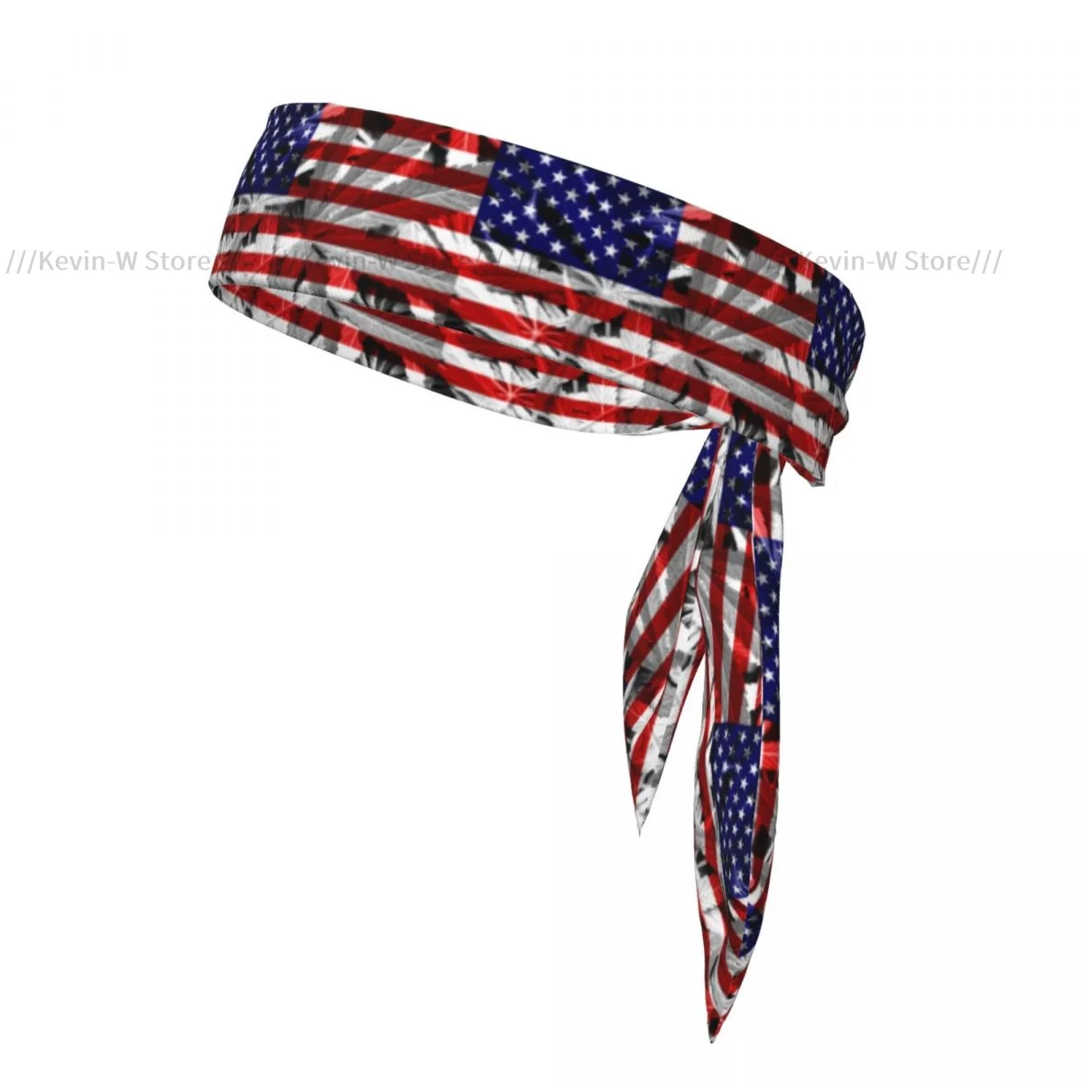 

Спортивная повязка на голову, повязка на голову с флагом США, бандана, повязки на голову для йоги, тенниса, повязка на голову для взрослых