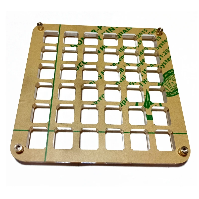 Acrylic Switch Tester Base for Switch Mechanical Keyboard Double Layer Switch Tester Base DIY Tool 36/49/64 Holes