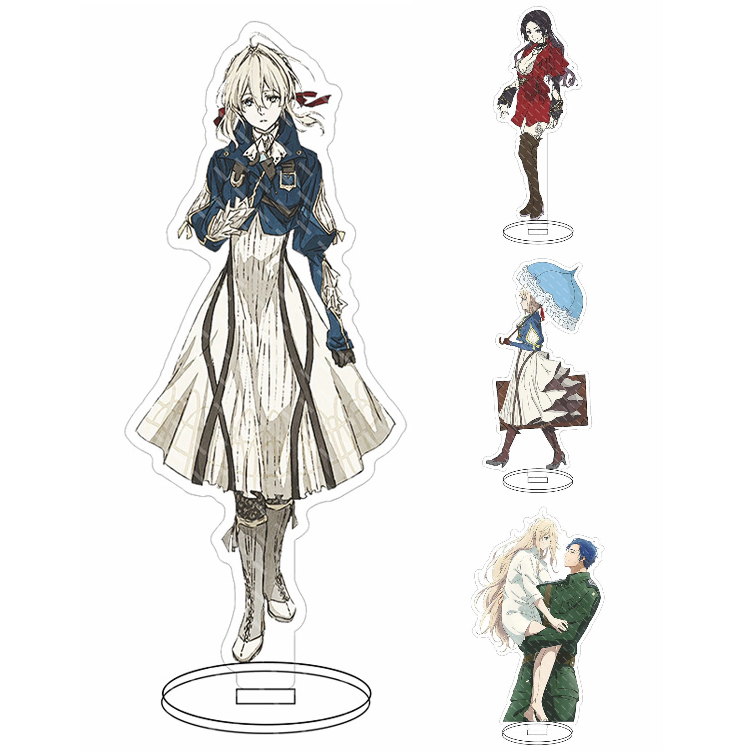 

16CM Anime Violet Evergarden Acrylic Figure Stand Ornament Christmas Gifts Desktop Stand Model
