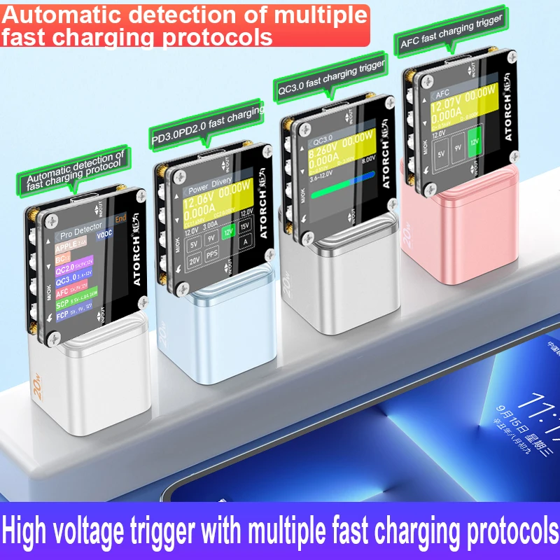 C13P 48V rychle nabíjení protokol tester USB elektrické napětí proud měřič type-c PD3.0 mobilní telefon nabíječka monitor škálovatelné funkce