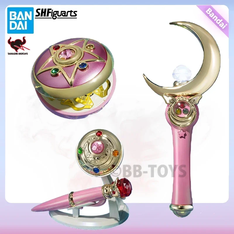 In Stock Original BB Bandai PROPLICA Moon Stick Transformation Broochdisguise Pen Crystal Star Figure Anime Sailor  Model