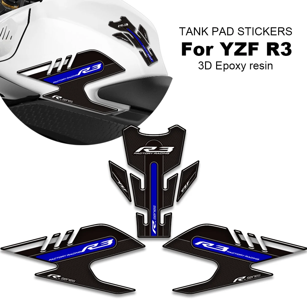 

For Yamaha YZF R3 YZF-R3 NEW Motorcycle Tank pad protector stickers decals New Decoration kit