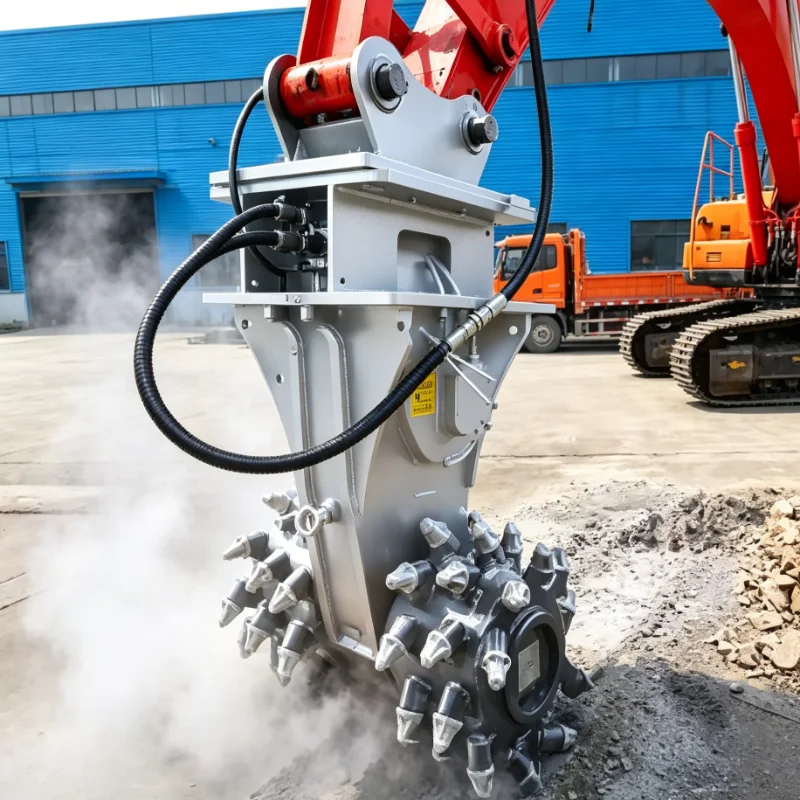 customized Transverse Cold Milling Machine Asphalt Planer Attachment for Wheel Loader Replaceable Teeth